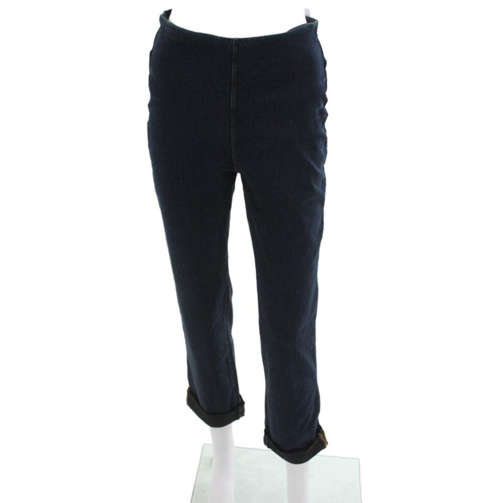 Lysse Women Blue Cotton Solid Jeggings Size M
